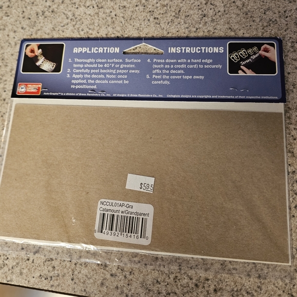 Western Carolina Catamounts GRANDPARENT Car Decal - NIP - Picture 2 of 4